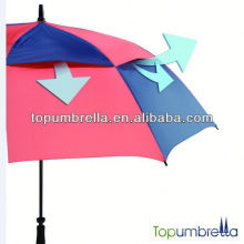 2017 novo guarda-chuva de golfe à prova de vento uv proteção legal
